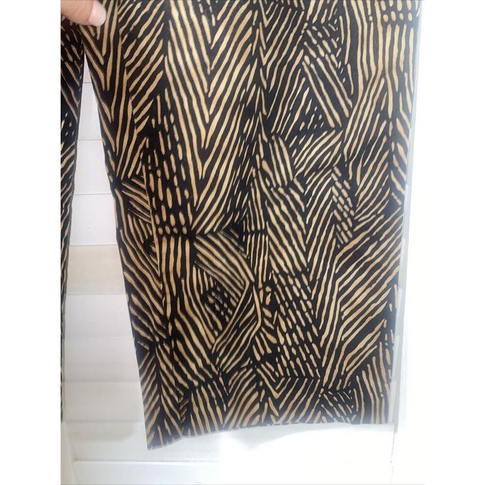 White Stag Cropped Pants Women's 14 Multicolor Animal Print Cotton Stretch - Picture 4 of 7